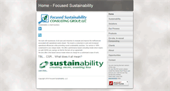 Desktop Screenshot of focusedsustainability.com